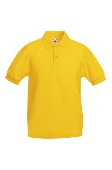 Fruit Of The Loom Childrens/Kids Unisex 65/35 Pique Polo Shirt - Sunflower