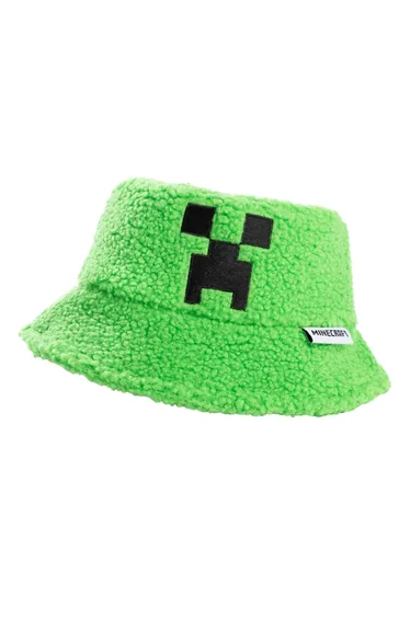 Minecraft Boys Character Reversible Bucket Hat - Green