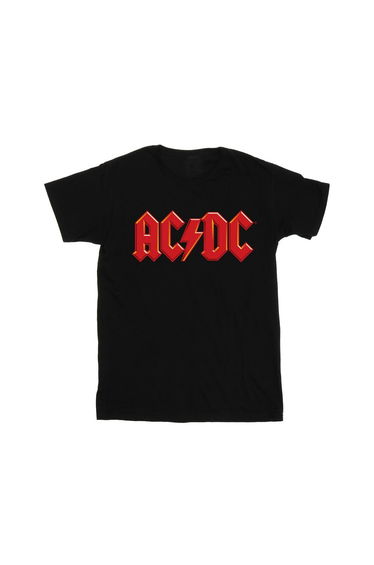 ACDC Boys Red Logo T-Shirt - Black
