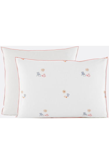 Somero Pillowcase in Embroidered Vintage Cotton
