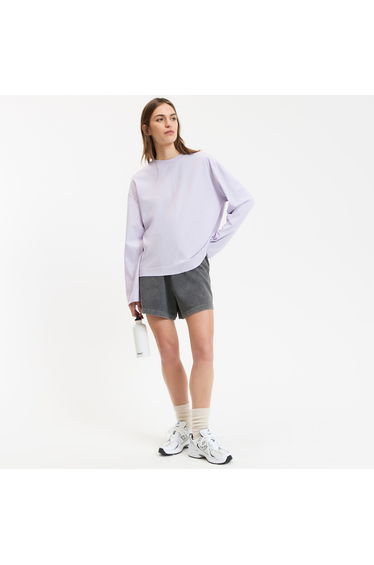 Crew Neck T-Shirt with Long Sleeves