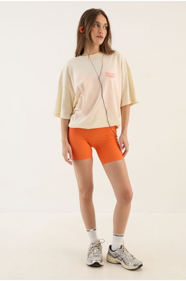 DSGN Studio Outdoor Wellness and Sports Printed Oversized T-Shirt - ecru