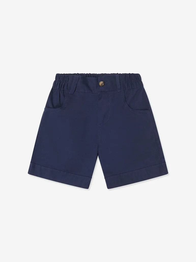 Childsplay Boys Pocket Gabardine Shorts in Navy - 2