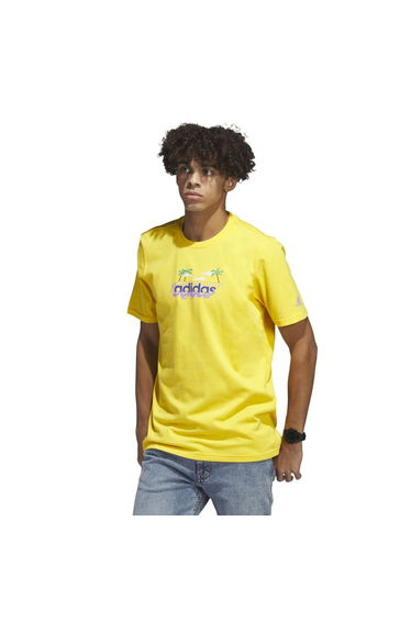 Linear Beach-Bit Short Sleeve Graphic T-Shirt
