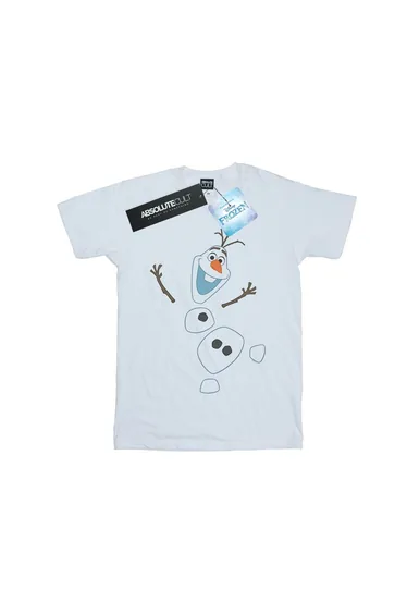 Frozen Boys Olaf Deconstructed Cotton T-Shirt - White