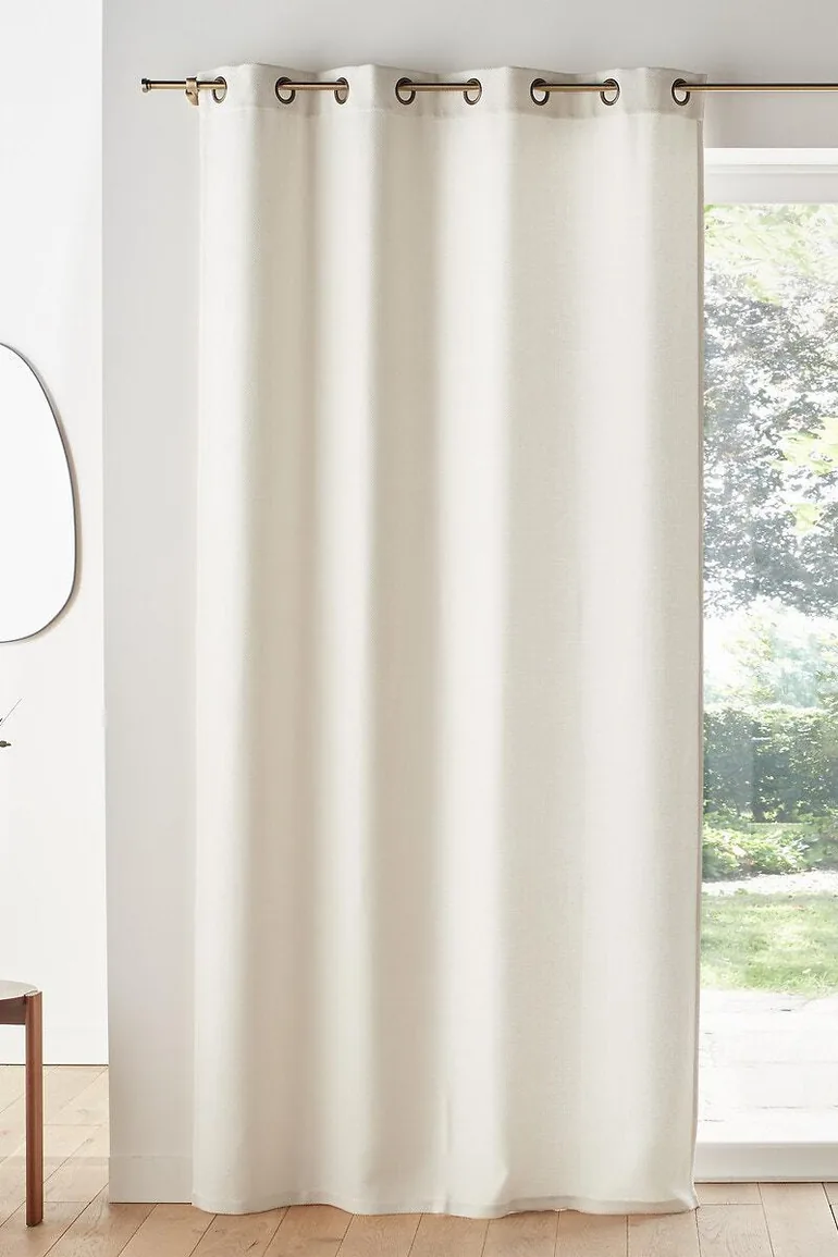 Montego Woven Effect Eyelet Curtain