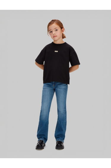 Calvin Klein Girls Mr Flare Essential Jeans in Blue