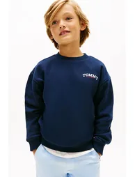 Monotype Graphic Sweatshirt Dark Night Navy