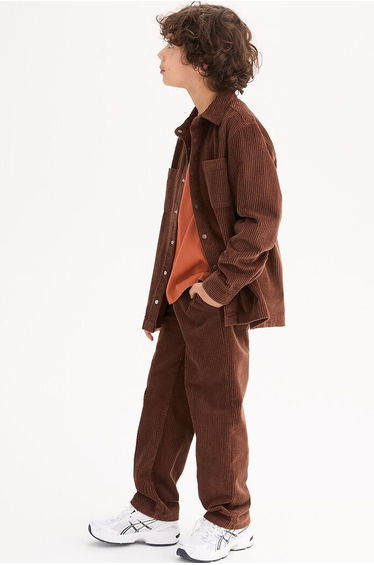 Corduroy Straight Trousers