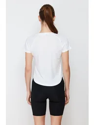 White Single Jersey Sports T-Shirt - 3