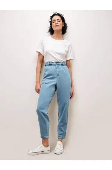 Freya Paper Bag Waist Slim Fit Jeans