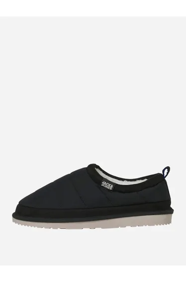 Black Padded Mules