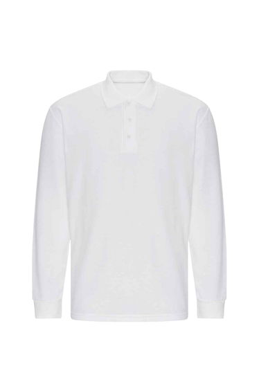 PRORTX Mens Long-Sleeved Polo Shirt - White