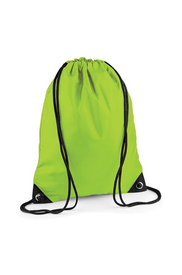 Bagbase Premium Drawstring Bag - Lime Green