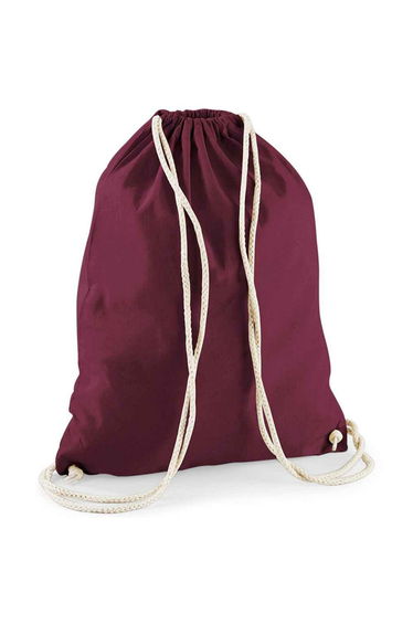 Westford Mill Cotton Drawstring Bag - Burgundy