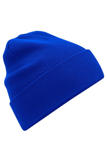Beechfield Original Organic Cotton Cuffed Beanie - Bright Royal Blue