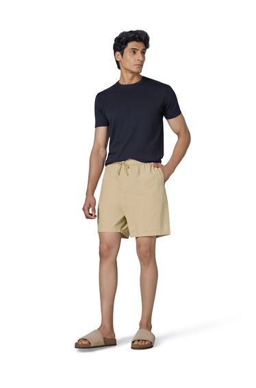 Men Solid Relaxed Fit with Dual Pockets 100% Cotton