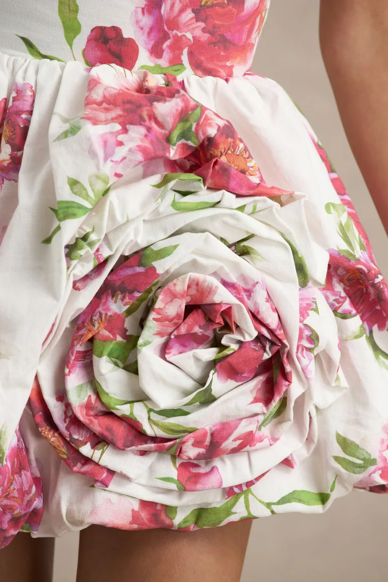 adira printed mini dress Adira Mini Dress Cream