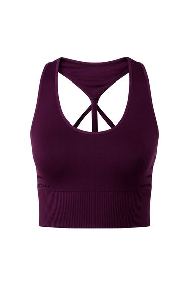 TriDri Womens/Ladies Seamless 3D Fit Multi Sport Reveal Sports Bra - Mulberry