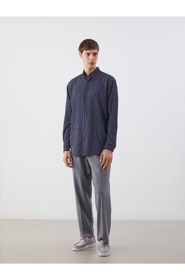Slim Fit Striped Men's Shirt