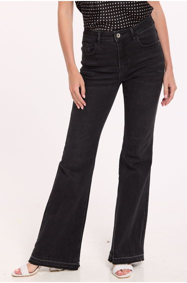 Black High Waisted Flare Jeans