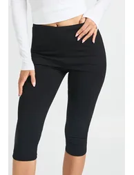 Premium Stretch Contour Capris - black - 3