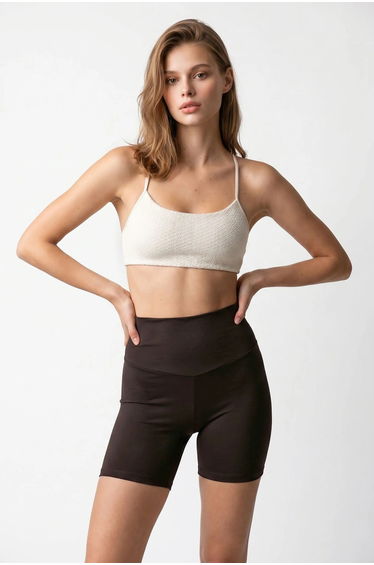 MIXRAY High-Waist Skinny Cycling Shorts