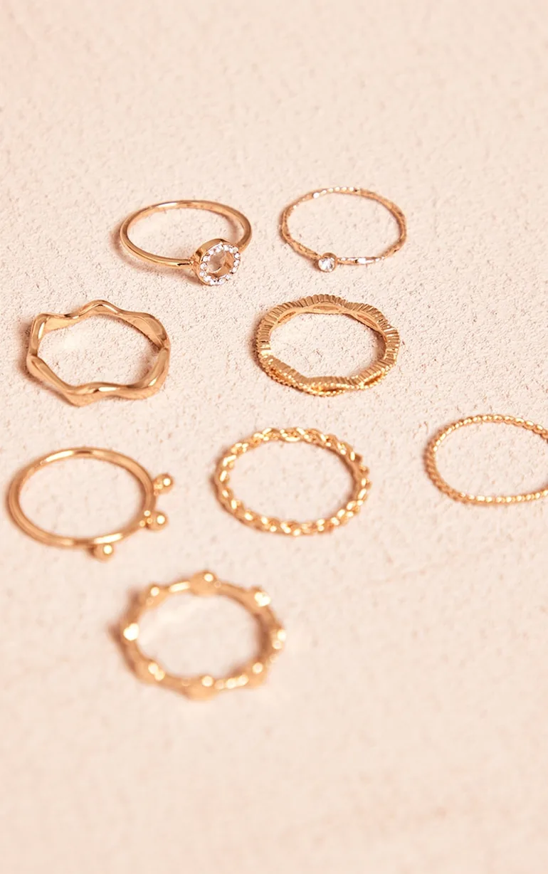 مجموعة خواتم بتصميم ملتف - 2