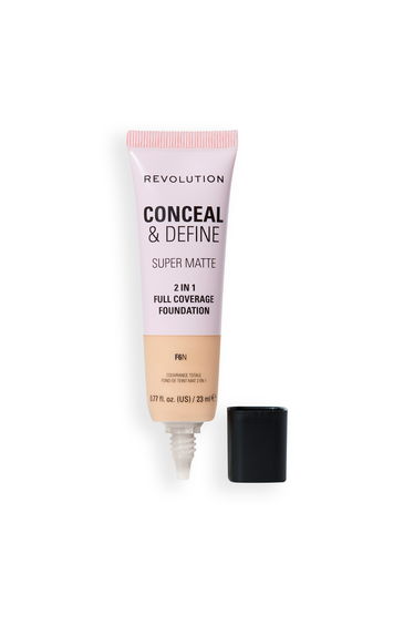 Revolution Conceal and Define Full Cover Tube Foundation F6N