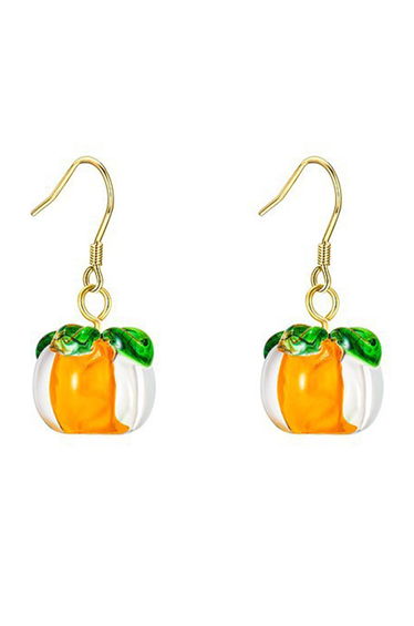 Cute Pumpkin Hook Earrings