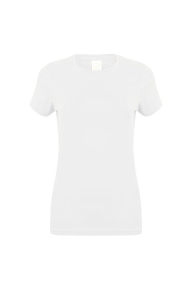Skinni Fit Womens/Ladies Feel Good Stretch Short Sleeve T-Shirt - White