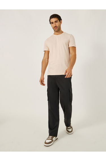 Cotton Rich Regular Fit T-Shirt with Crew Neck