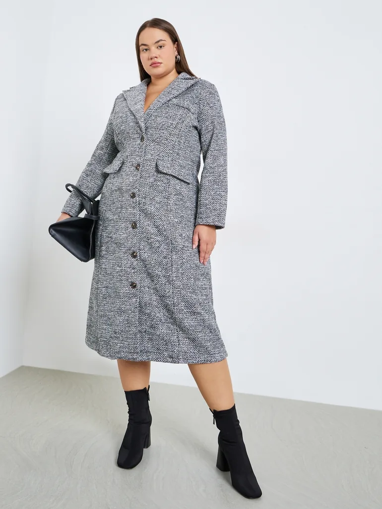 plus size midi blazer dress Plus Size Boss Babe Blazer Dress
