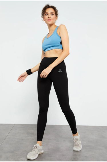 TOMMY High-Waist Cotton-Lycra Jersey Leggings