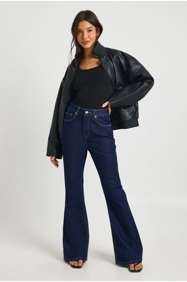 The High Waist Flare Jean - indigo