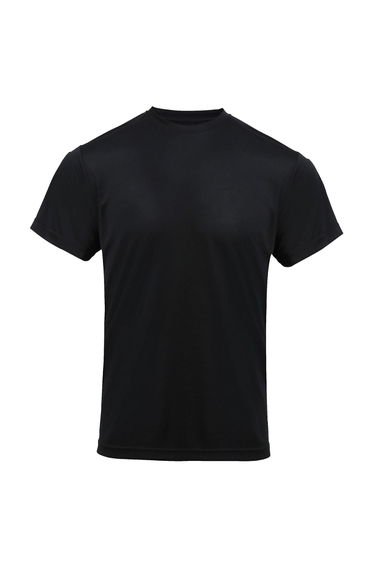 Premier Mens Chefs Coolchecker Short Sleeve T-Shirt - Black