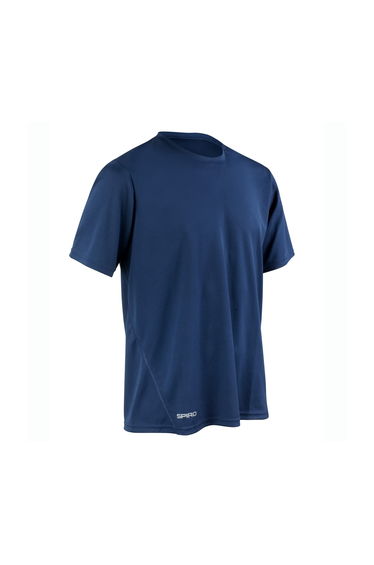 Spiro Mens Quick Dry Short-Sleeved T-Shirt - Navy Blue