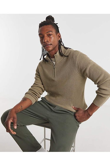 1/4 Zip Knitted Jumper