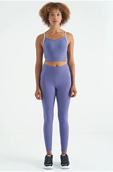 TOMMY Fitted Sleeveless Crop Sports Top