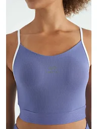 TOMMY Fitted Sleeveless Crop Sports Top - 5
