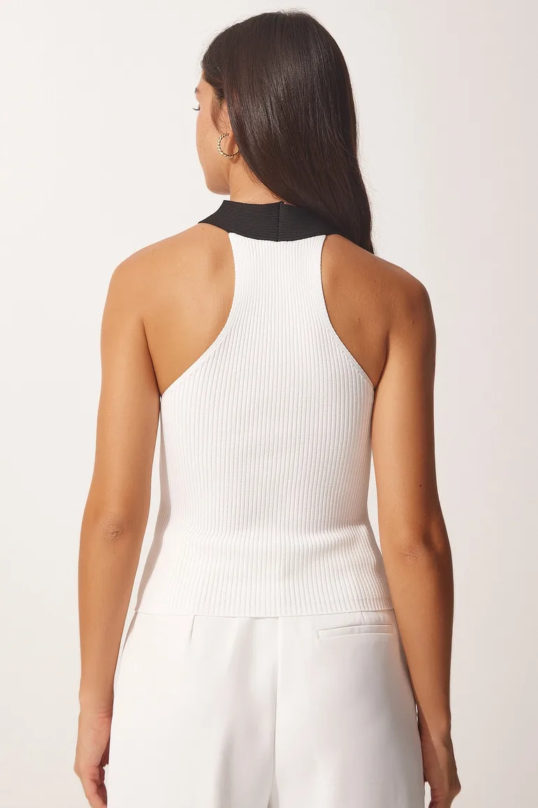 Blouse - White - Slim fit - 2