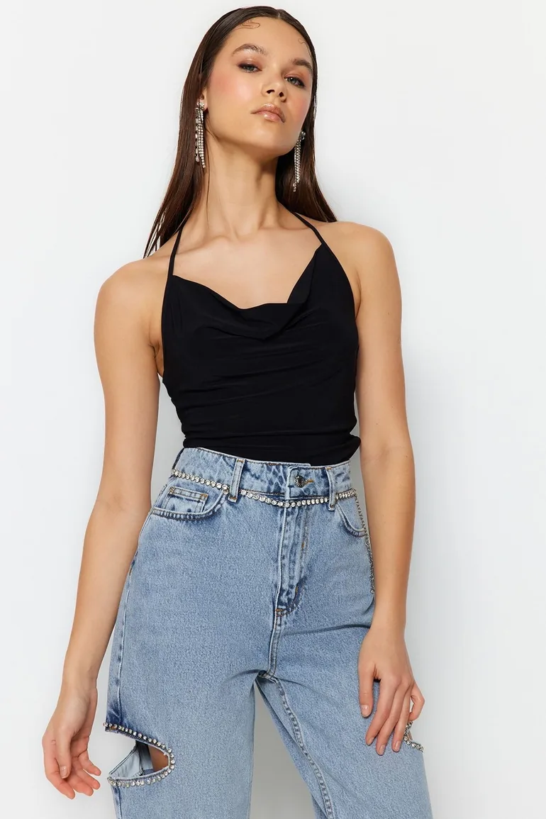 Bodysuit - Black - Fitted - 2
