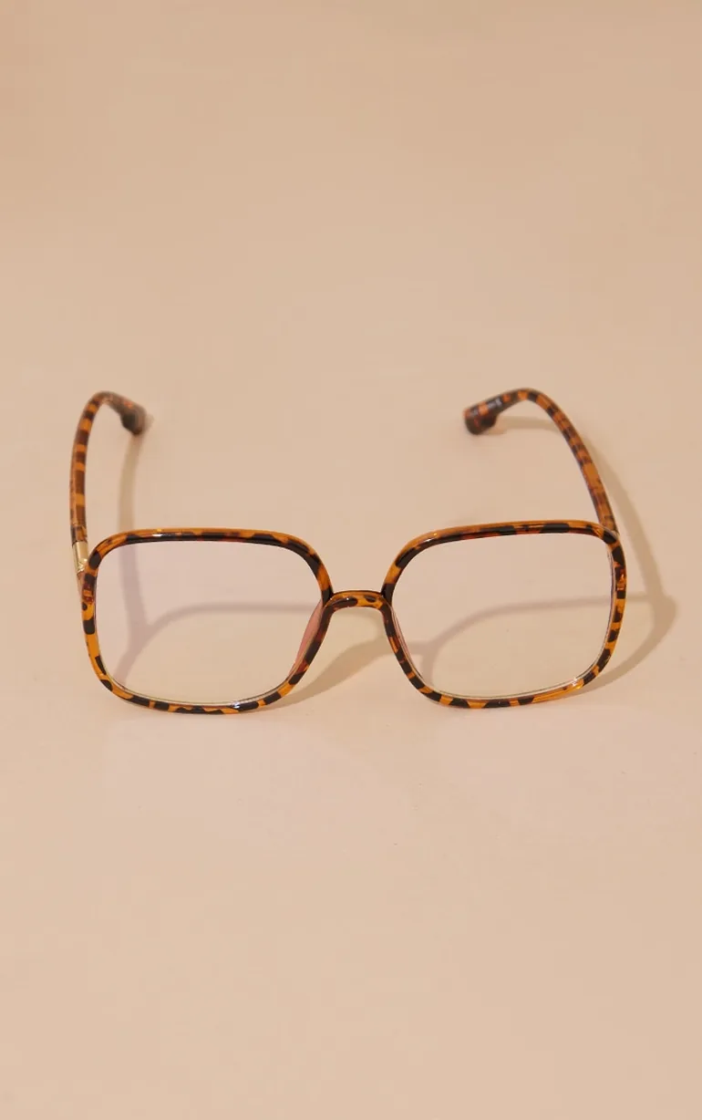 Tortoiseshell Oversized Frame Blue Light Readers - 2