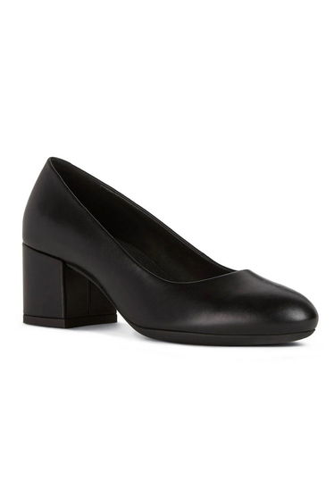 Geox Womens/Ladies D Eleana A Nappa Leather Court Shoes - Black
