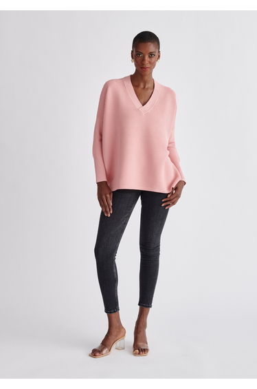 Paisie V-Neck Ribbed Jumper