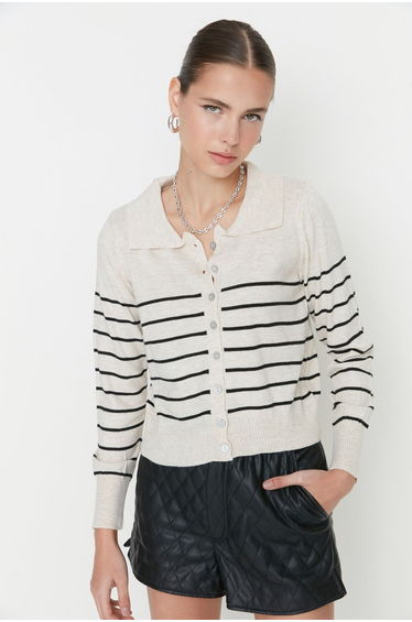 Cardigan - Beige - Regular fit