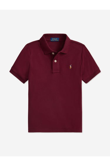 Ralph Lauren Boys Logo Polo Shirt in Red