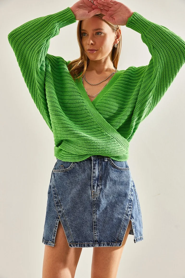 Women's Tie Detailed Knitwear Cardigan - 2