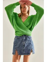 Women's Tie Detailed Knitwear Cardigan - 2