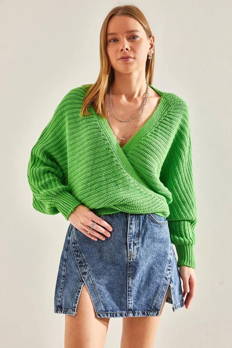 Women's Tie Detailed Knitwear Cardigan - 7